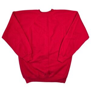 Vintage Hanes Sport Red Raglan Crewneck Sweatshirt Men XL Made in USA 90s Grunge